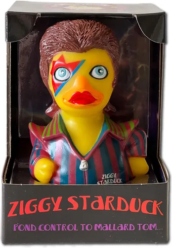 Miniatura 2 de CelebriDucks - Ziggy Starduck - Control de estanque a Mallard Tom - Patos de goma flotantes - Juguete de baño coleccionable regalo para niños