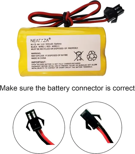 Miniatura 2 de Señal de salida NiCd de 3.6 V, 900 mAh, luz de emergencia, repuesto de batería compatible con Lithonia ELB B001 ELBB001 ELB-B001 Lithonia EU2 LED