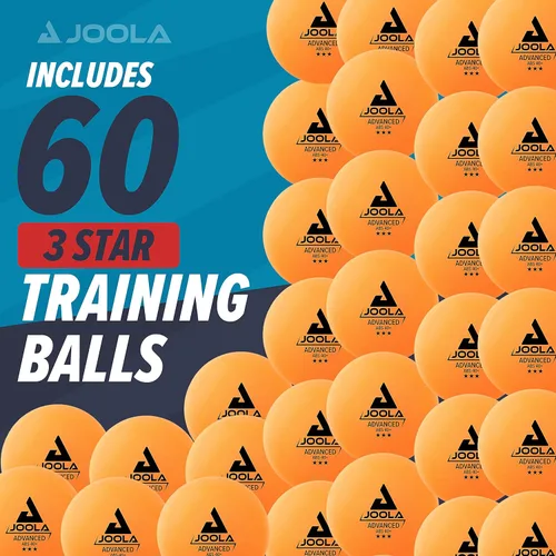 Miniatura 2 de JOOLA Training 3 Star - Pelotas de tenis de mesa paquete de 12, 60 o 120 unidades – Pelotas de ping pong a granel reglamentarias de 1.58+ pulgadas