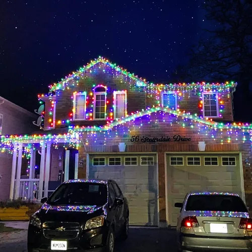 Miniatura 8 de Luces de Navidad de Carámbanos para Exteriores, 33 pies 400 Luces LED de Carámbanos para Exteriores, Luces Centelleantes Enchufables para Interiores