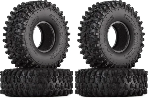 INJORA Neumáticos de goma de 1.9 "para 1:10 RC Rock Crawler Axial SCX10 90046 AXI03007 D90 D110 TF2 Traxxas TRX-4