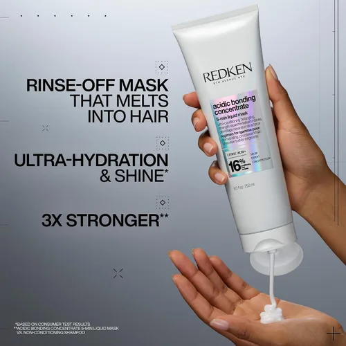 Miniatura 2 de REDKEN Mascarilla capilar para reparación de cabello seco y dañado Concentrado de unión ácido Mascarilla capilar líquida hidratante de 5 minutos