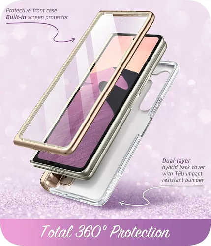 Miniatura 3 de i-Blason Cosmo - Funda para Samsung Galaxy Z Fold 5 con soporte para bolígrafo, protector de pantalla integrado, protección de bisagra, 3 fundas
