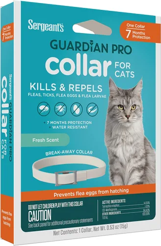 Miniatura 14 de Sergeant's Guardian Pro - Collar para gatos pulgas y garrapatas, 1 unidad