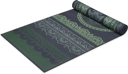 Miniatura 11 de Gaiam tapete de yoga prémium, estampado, extra grueso y antideslizante, de 15/64 pulgadas, para todo tipo de yoga, de pilates y de ejercicios