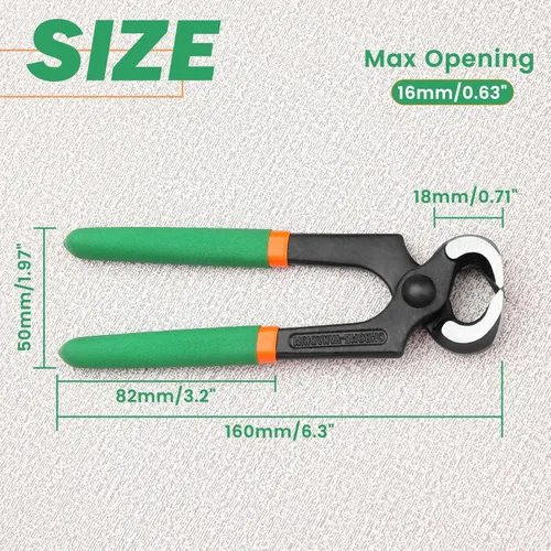 Miniatura 3 de Alicates de corte de extremo de 6 pulgadas, alicates para extractor de uñas, alicates de carpintero con asas de PVC, alicates para quitar uñas