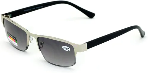 Miniatura 5 de Gafas de lectura progresivas rectangulares de metal sin línea Gafas de sol al aire libre del lector trifocal