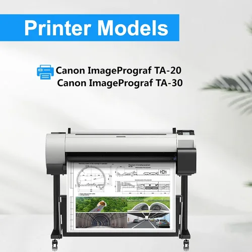 Miniatura 3 de LCL Cartucho de tinta de pigmento compatible de repuesto para Canon PFI030 PFI-030 PFI030M PFI-030M ImagePrograf TA-20 ImagePrograf TA-30