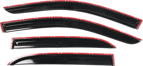Miniatura 4 de IKON MOTORSPORTS Viseras de ventana compatibles con Honda Accord 2003-2007, deflectores de viento de ventana lateral externa JDM ahumados