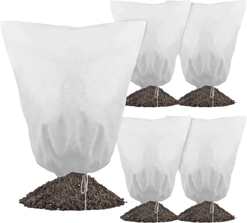 Miniatura 9 de Gardzen Cubiertas para plantas de 1.5 onzas, protección contra la congelación, cubiertas flotantes reutilizables de 10 x 10 pies, mantas más gruesas