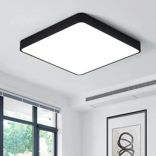 Miniatura 17 de Ganeed luces de techo LED de 19.6 pulgadas, lámpara de techo LED de montaje empotrado cuadrado de 39W, 6500K, lámpara de techo de luz diurna, Blanco