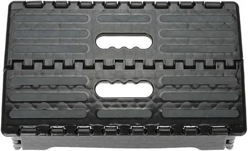 Miniatura 4 de Taburete plegable de 15 pulgadas, capacidad de 330 libras, antideslizante, taburete plegable de un solo paso para adultos y niños, almacenamiento