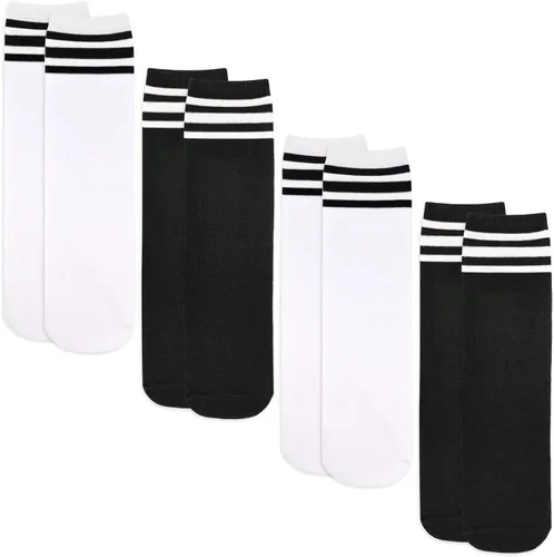 Miniatura 6 de 4 pares de calcetines de fútbol para niños, calcetines de fútbol para niñas, calcetines de fútbol para niños pequeños, calcetines de tubo para niños