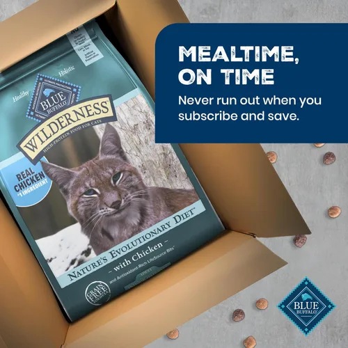 Miniatura 9 de Blue Buffalo Wilderness Alimento seco natural sin granos con alto contenido de proteínas para gatos adultos, control de bolas de pelo en interiores