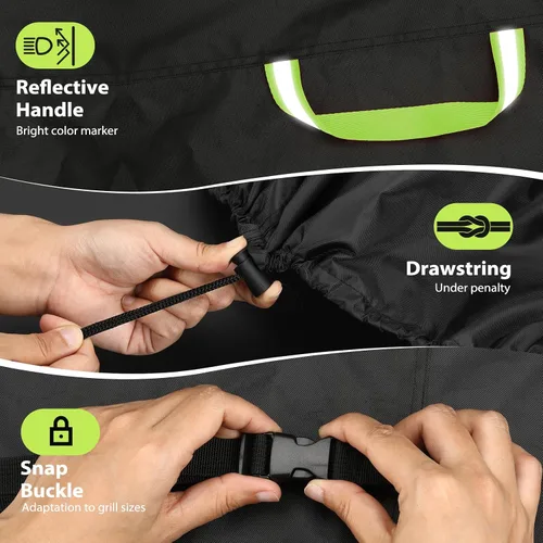 Miniatura 5 de TOPCROWN Funda para parrilla al aire libre, ajuste universal para parrilla de gas de barbacoa de 30 a 32 pulgadas, impermeable, anti-UV, tela Oxford