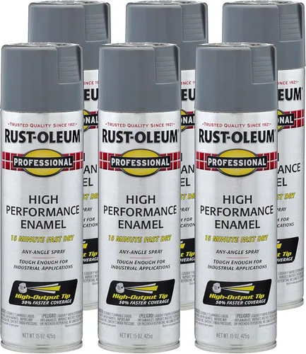 Miniatura 31 de Rust-Oleum 7515838 Pintura en aerosol de esmalte profesional de alto rendimiento, 14 onzas, aluminio