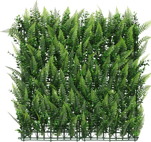 Miniatura 9 de Windscreen4less 1 panel artificial de boj de 40 x 40 pulgadas, decoración de pared verde hierba sintética para decoración de interiores y Panel 3D