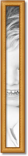 Miniatura 2 de ArtToFrames Marco de fotos dorado de 4 x 37 pulgadas, este marco de póster de madera personalizado de 1.50 pulgadas tiene motas doradas, ideal