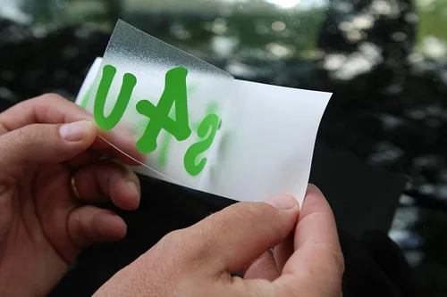 Miniatura 3 de Etiqueta de vinilo personalizada con nombre personalizado