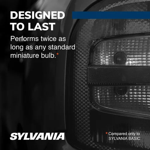 Miniatura 3 de SYLVANIA - Mini bombilla SilverStar 7506 - Luz más brillante y blanca, ideal para luces de circulación diurna (DRL) y luces de marcha