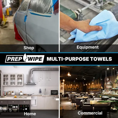 Miniatura 8 de Toallas de limpieza sin pelusa Toallitas resistentes a disolventes para carrocería de automóviles y preparación industrial Paquete de 100, 9 x