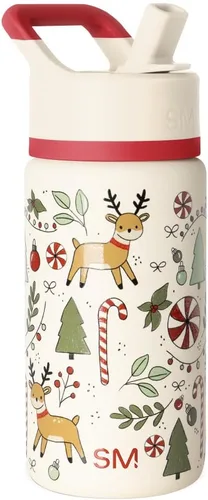 Miniatura 16 de Simple Modern Trek - Vaso de Navidad de 40 onzas con asa y tapa con pajilla, taza de viaje aislada de acero inoxidable apta para portavasos, regalos