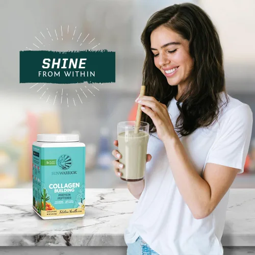 Miniatura 7 de Sunwarrior Polvo de construcción de péptidos de colágeno Colágeno vegano para mujeres en polvo de proteína a base de plantas Ácido hialurónico