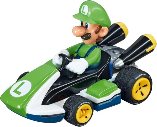 Miniatura 5 de Carrera GO Pista de Carreras Eléctrica para Vehículos Ranurados para Niños, Mario Kart, Escala 1:43 Authentic Mario toys racing set. Features