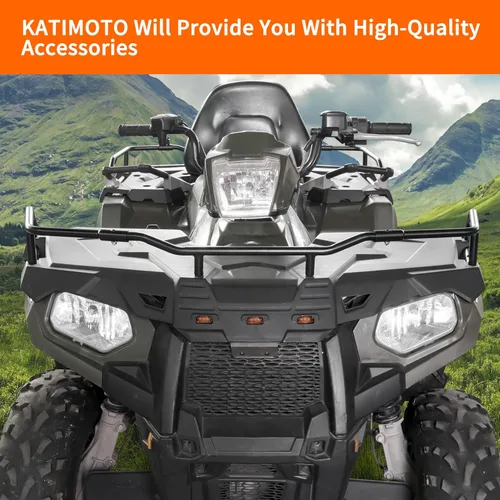 Miniatura 5 de Extensor de rack delantero para Polaris Sportsman 570 450 14-25, extensor de estante de acero negro delantero todoterreno para Polaris Sportsman