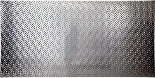 FASÄDE - Panel de pared decorativo de vinilo decorativo de aluminio cepillado con placa de diamante de 4 x 8 x 0.013 pulgadas