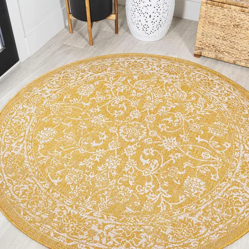Miniatura 39 de JONATHAN Y Alfombra de pasillo floral tejida para interiores y exteriores 2X8, color crema/verde, tela bohemio texturizada para el patio trasero