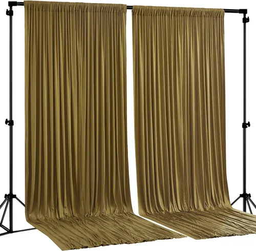 Miniatura 51 de Cortinas de Fondo Beige - Cortinas de Poliéster Sin Arrugas para Fotografía, Cortinas de Fondo para Fiestas, para Decoraciones de Baby Shower
