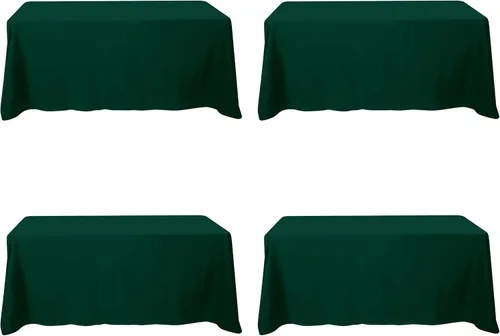 Miniatura 227 de BRILLMAX 6 Pack de Manteles Azul Marino para Mesas Rectangulares de 8 Pies 90 x 156 Pulgadas - 8 pies Mantel Rectangular a Granel de Lino