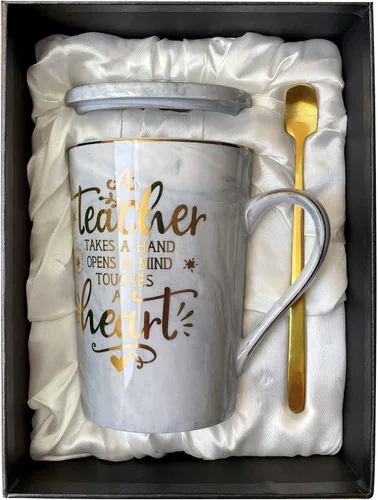 Miniatura 22 de Divertidos regalos de cumpleaños para mujeres, taza de café de 14 onzas con texto en inglés "Not a Day Over Fabulous" impresa con oro, ideas de Rosa