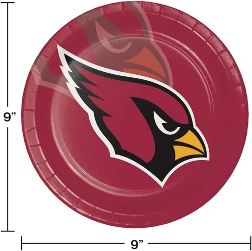 Miniatura 2 de Kit de vajilla Arizona Cardinals, 49 unidades, con licencia
