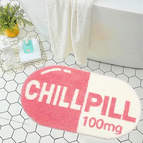 Miniatura 16 de LEVINIS Tapete de baño con pastillero para dormitorio de niños, tapete antideslizante y lavable para baño, ducha, bañera, dormitorio, 27.5 x 15.5
