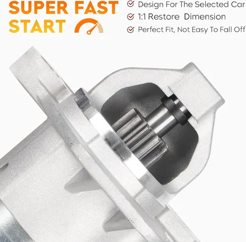 Miniatura 4 de 17982 Nuevo arrancador L4 para Nissan Sentra 07-19 2.0L 1.8L 1.6L, para Versa 07-12 1.8L, para Cube 09-14 1.8L, para Juke 11-17 1.6L, para NV200