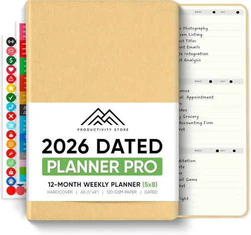 Miniatura 23 de Sin fecha, Agenda 2026, 8.5" x 11" - La Agenda de Productividad #1 para Lograr Tus Objetivos 2026 - Agenda 2026-2027 por PRODUCTIVITY STORE