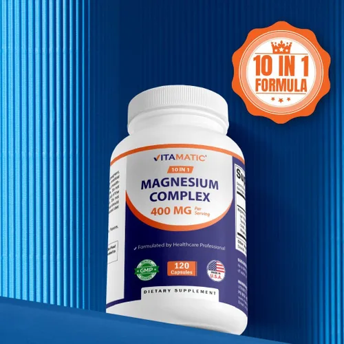 Miniatura 5 de Vitamatic Complejo de magnesio, 400 mg de MG elemental