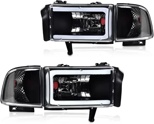 Miniatura 37 de GRAND ORANGE Par de faros delanteros compatibles con Toyota Tacoma 2005 2006 2007 2008 2009 2010 2011 lente transparente cromado carcasa ámbar