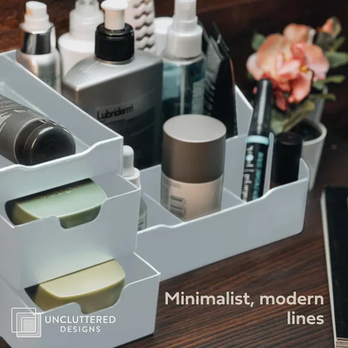 Miniatura 7 de Despejado diseños Maquillaje Organizador con cajones