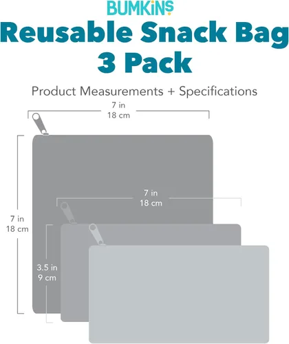 Miniatura 8 de Bumkins Disney Bolsas Reutilizables para Sándwiches y Aperitivos, para el Almuerzo Escolar de Niños y para Porciones de Adultos, Tela Lavable, Bolsa
