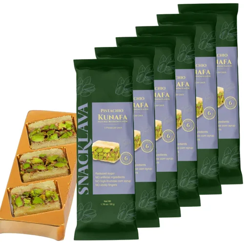 Miniatura 33 de Snacklava Cashew Bird's Nest - Paquete de 6 (24 piezas por paquete) - Sin ingredientes artificiales, colores o conservantes - Pasteles hechos a mano