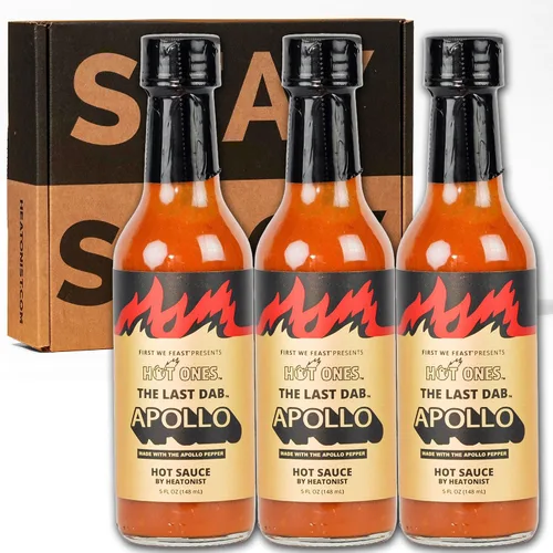 Miniatura 5 de Hot Ones The Last Dab Apollo - Salsa picante hecha con ingredientes naturales y sabores extra picantes, la única salsa picante en el mundo hecha