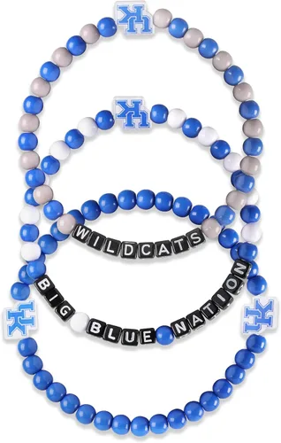 Miniatura 63 de FOCO NCAA unisex-adulto Paquete de 3 Pulseras de la Amistad con Cuentas con Logotipo de Equipo Universitario de la NCAA Oficialmente Licenciadas
