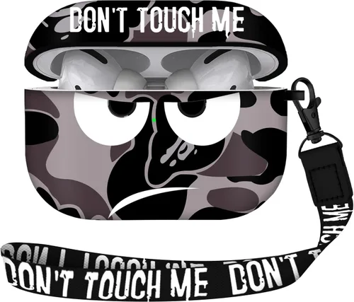 Miniatura 24 de Funda para Airpods Pro de 2ª generación 2022, Don't Touch Me para Airpods Pro 2 con llavero, funda suave y bonita a prueba de golpes para mujeres