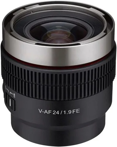Rokinon Lente de enfoque automático Cine gran angular de marco completo T1.9 de 0.945 in para Sony E (CAF24-NEX)
