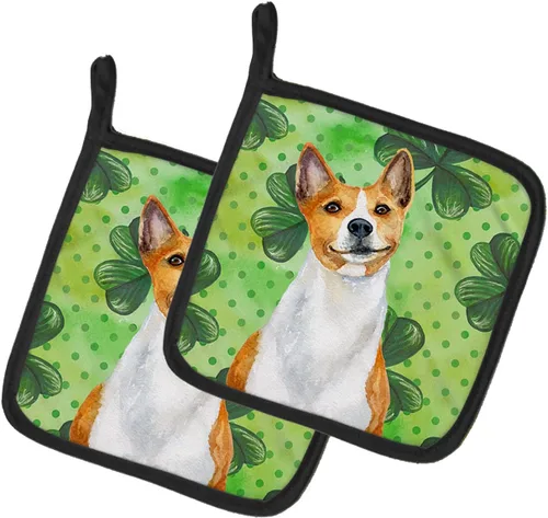 Miniatura 212 de Caroline's Treasures BB9655PTHD - Juego de soportes para ollas de cocina resistentes al calor, almohadillas calientes para horno, 7 1/2 x 7 1/2