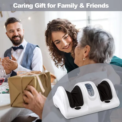 Miniatura 9 de ARLIME Masajeador de pies Shiatsu con control remoto, 4 modos de amasamiento profundo, masaje de piernas y tobillos y pantorrillas y pies para Blanco