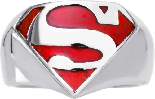 Miniatura 2 de DC Comics Anillo de acero inoxidable para hombre con logotipo de la Liga de la Justicia